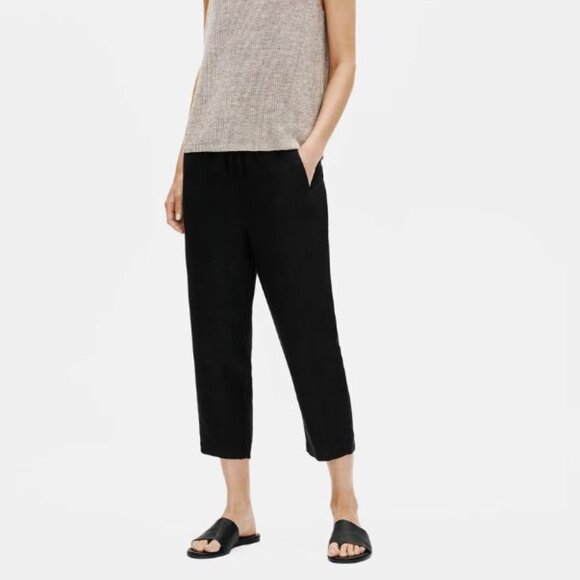 💫NWT Eileen Fisher Women's Tencel & Organic Linen Slub Easy Pant Plus Size 3X - Picture 1 of 16
